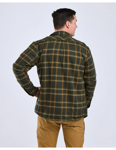 Pinewood Pile Overshirt Green/Bronze