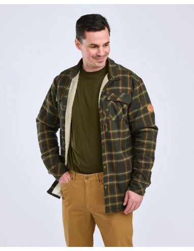 Pinewood Pile Overshirt Green/Bronze | Holmgrens Jakt och Fritid