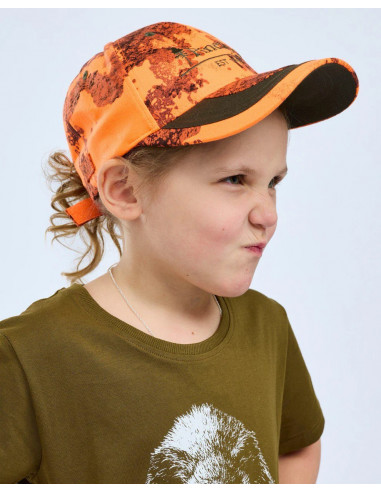Pinewood Camo Kid Cap Strata Blaze