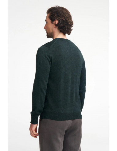 Ivanhoe Merino V-neck Rifle Green