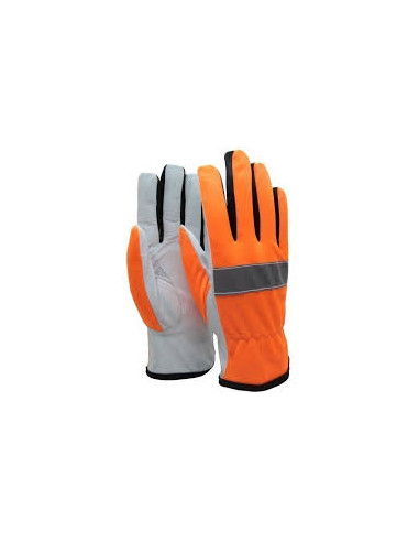 Skyddshandske Getskinn Orange m Reflex | Holmgrens Jakt och Fritid |