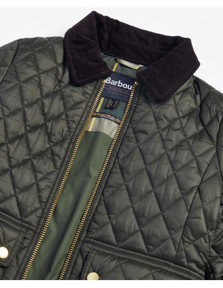Barbour Fitted Beadnell Quilted Jacket Olive