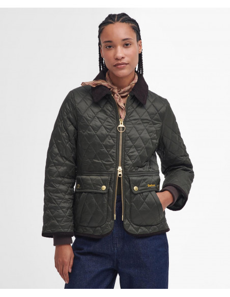 Barbour Fitted Beadnell Quilted Jacket Olive | Holmgrens Jakt och Fritid