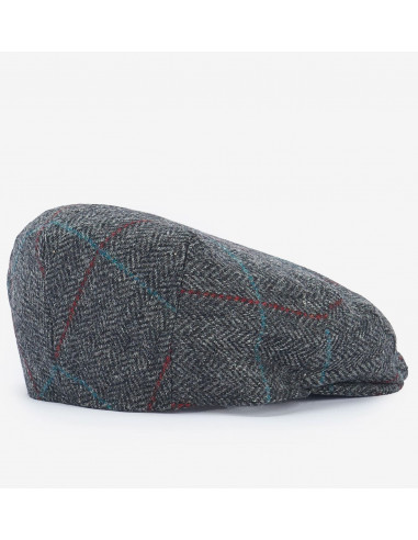 Barbour Crieff M:s Cap Charcoal/Blue/Red