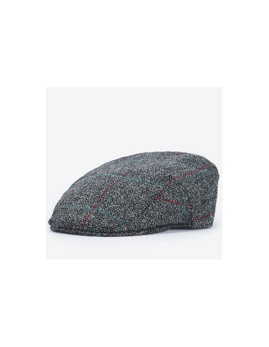 Barbour Crieff M:s Cap Charcoal/Blue/Red