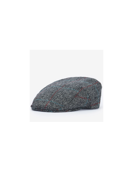 Barbour Crieff M:s Cap Charcoal/Blue/Red