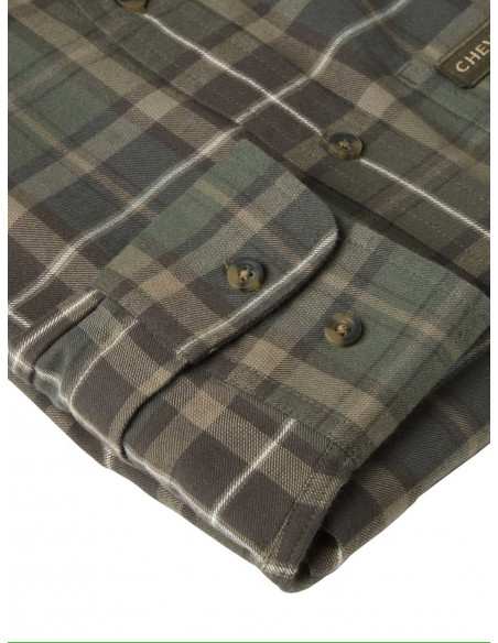 Chevalier Teal Light Flannel Shirt Hemlock
