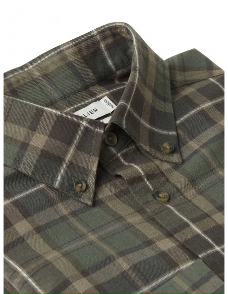 Chevalier Teal Light Flannel Shirt Hemlock