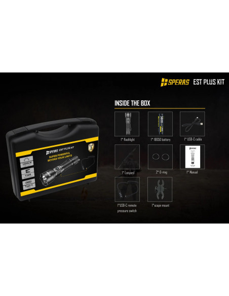 Speras EST PLUS KIT Eftersökslampa 2100 LM
