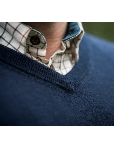 Seeland Pine V-neck Sapphire