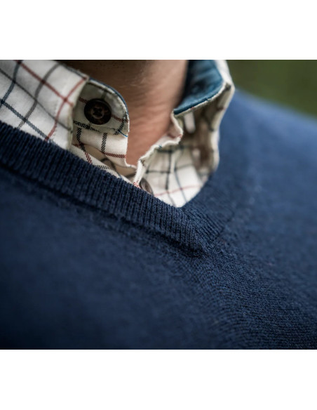 Seeland Pine V-neck Sapphire