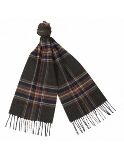 Barbour Elwood Scarf Olive Plaid 2