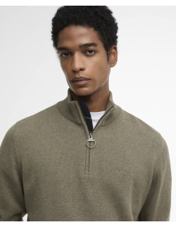 Barbour Cotton Half Zip Smokey Olive | Holmgrens Jakt och Fritid 2