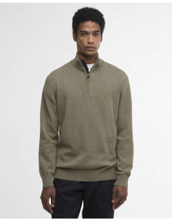Barbour Cotton Half Zip Smokey Olive | Holmgrens Jakt och Fritid
